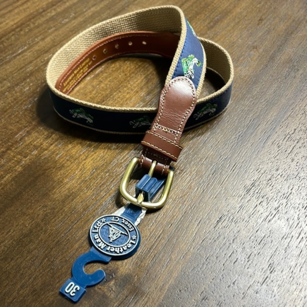Leather Man Ltd Bass Belt Canvas and Leather Size 30